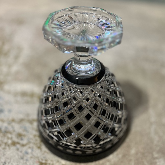 Ajka crystal black cut to clear. Bohemian crystal made in Hungary. - Picture 3 of 12